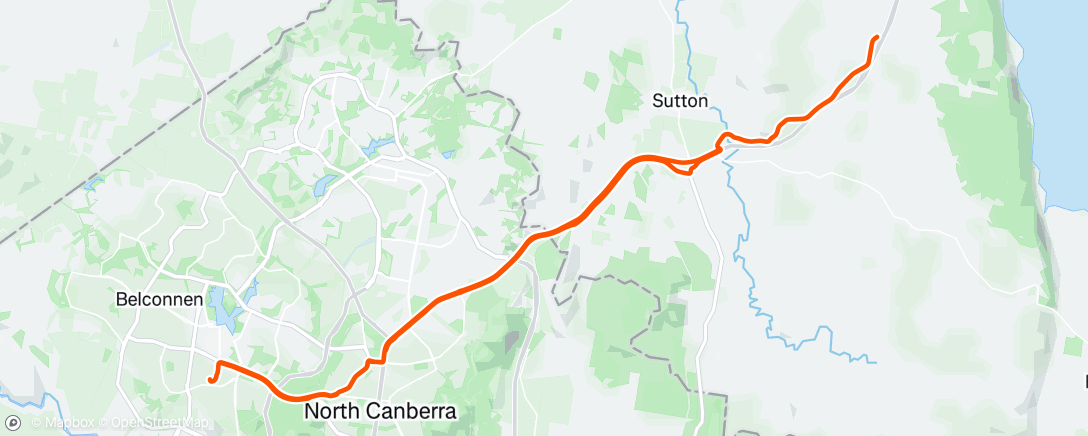 Map of the activity, Old Federal Highway