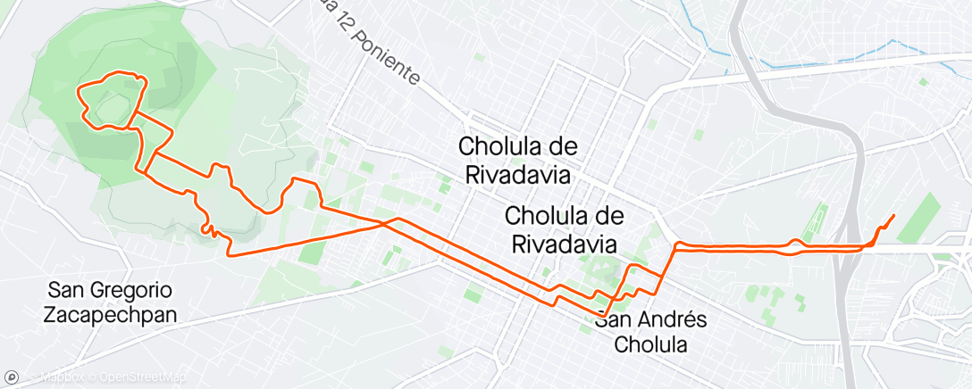 活动地图，Vuelta ciclística por la mañana