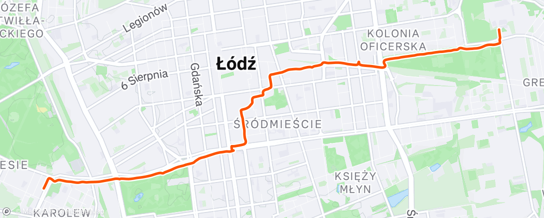 Map of the activity, Afternoon Ride