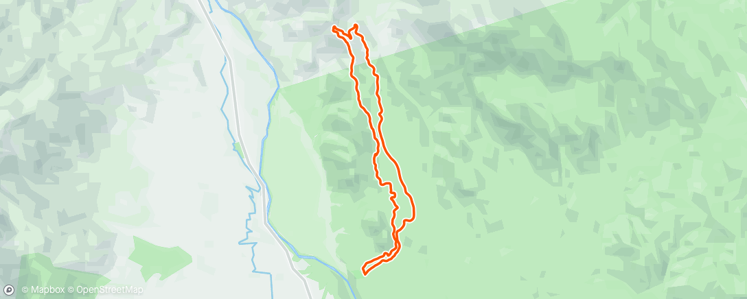 Map of the activity, Morning Mountain Bike Ride