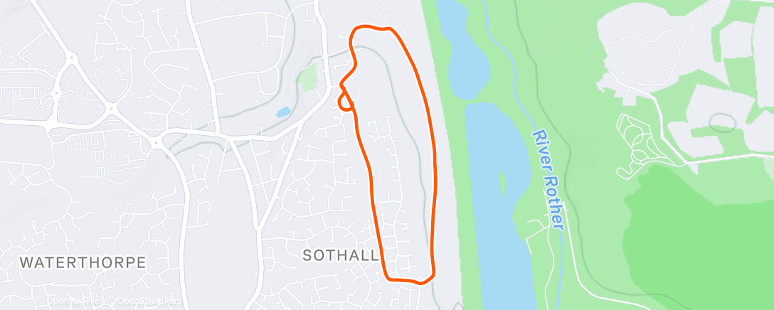 Map of the activity, Morning Run