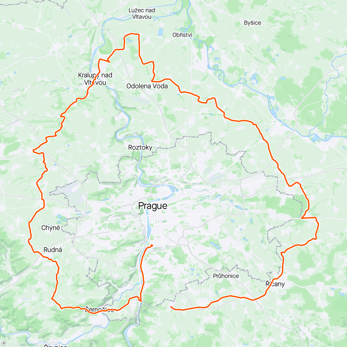 Map of the activity, Okolo purkrabství