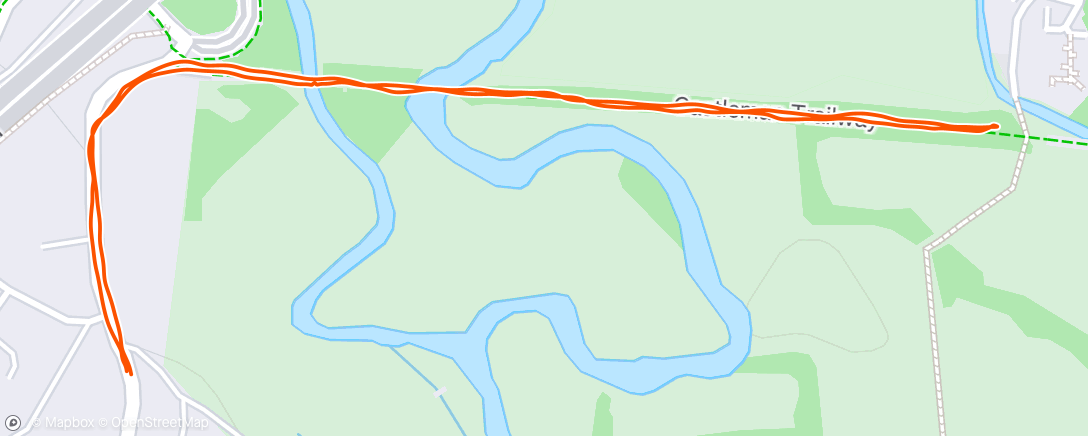 Map of the activity, Walking