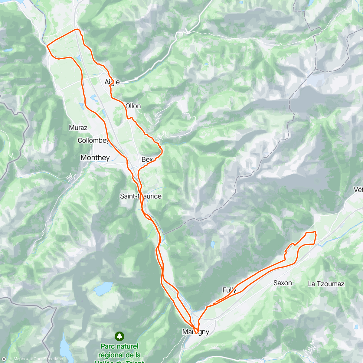 Map of the activity, 1ère de la saison avec les Cyclos