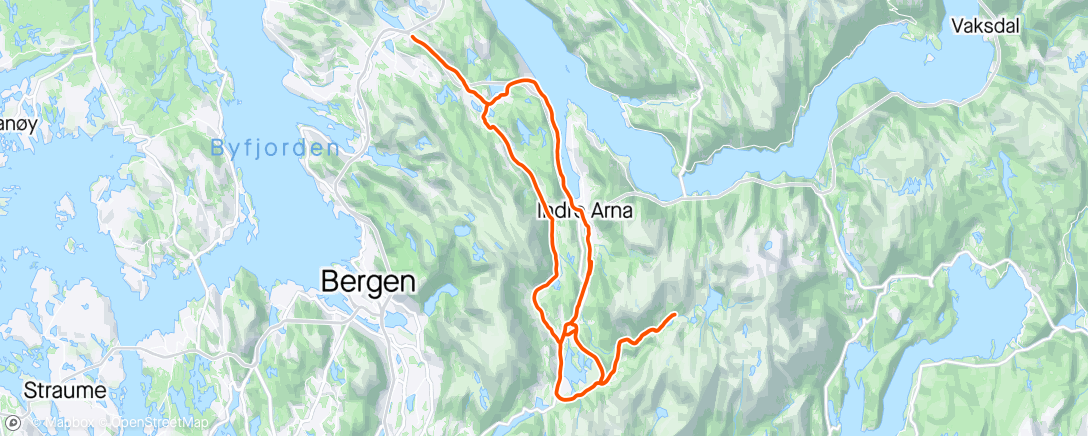 「H-vannet - Osen - Vågsbotten」活動的地圖