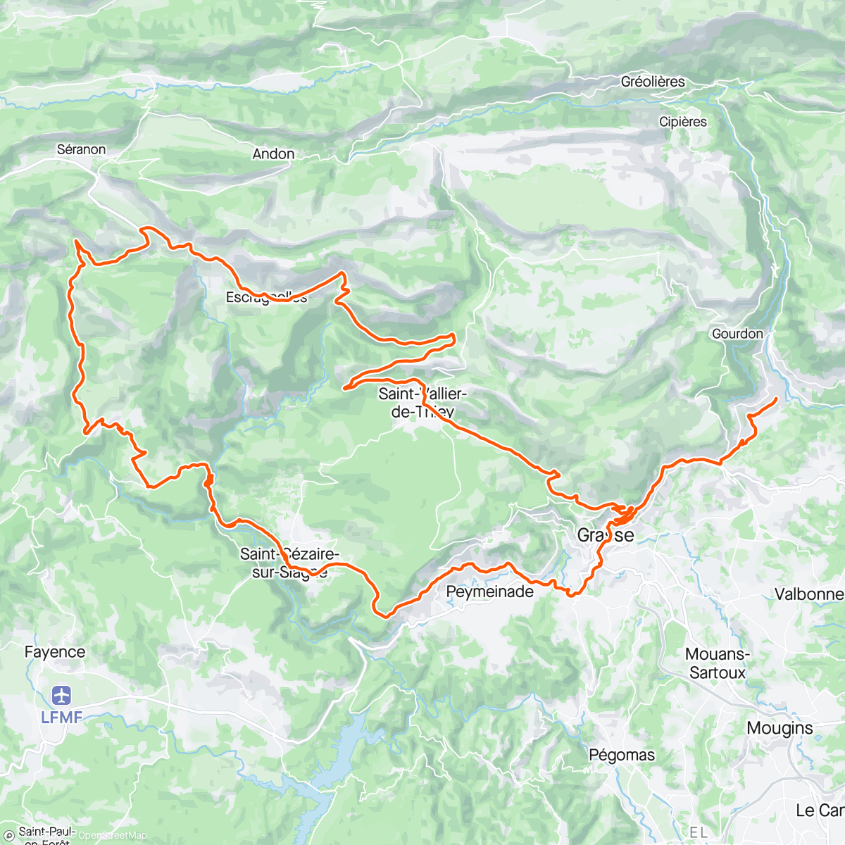 Mapa da atividade, RR Provence#4
Gorge de la Siagne - Col del Val Ferriere 🤩