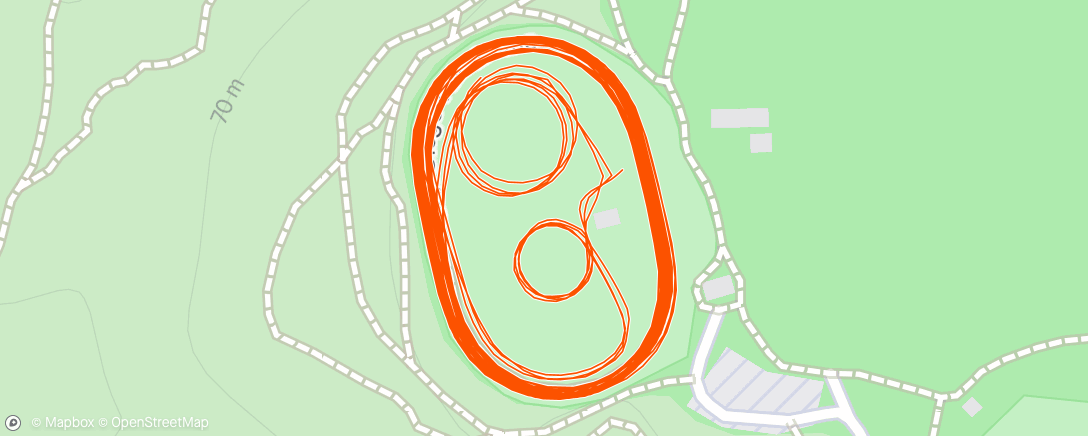 Map of the activity, Evening Ride