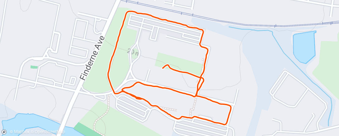 Map of the activity, Lunch walk at work