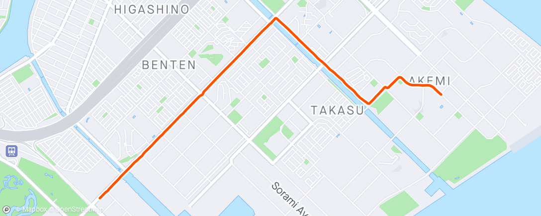 Map of the activity, First bike ride to work💖