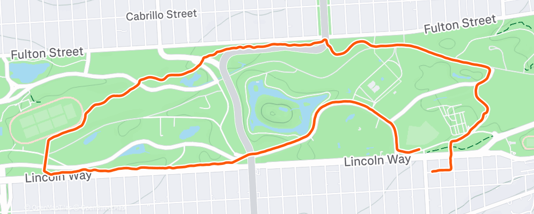 Карта физической активности (Morning Run)