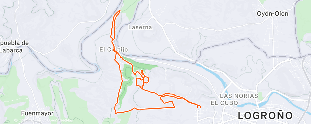 Map of the activity, Entre Zaragoza y Calahorra un poquito de Cortijolandia