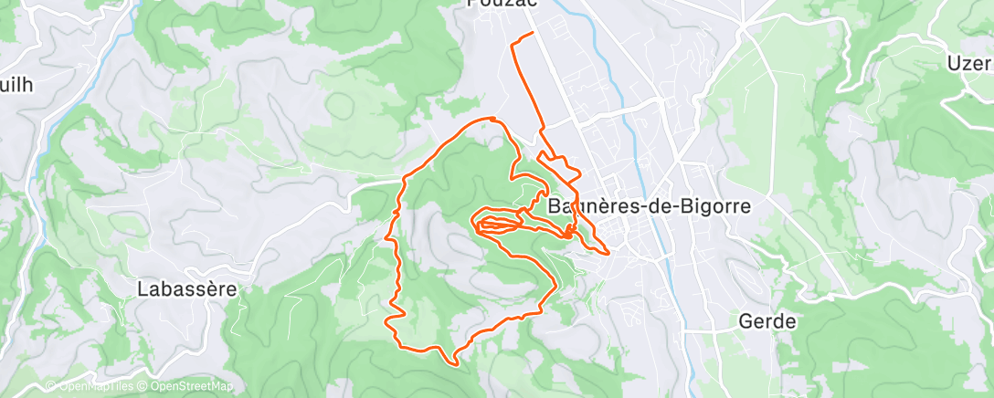 Map of the activity, Sortie vélo VTT Bedat-Labassere 😊