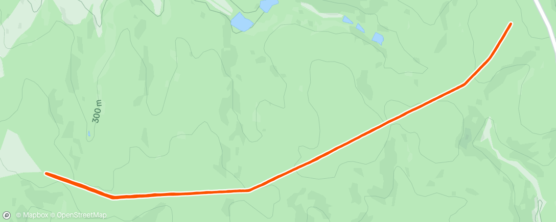 Map of the activity, Evening Run