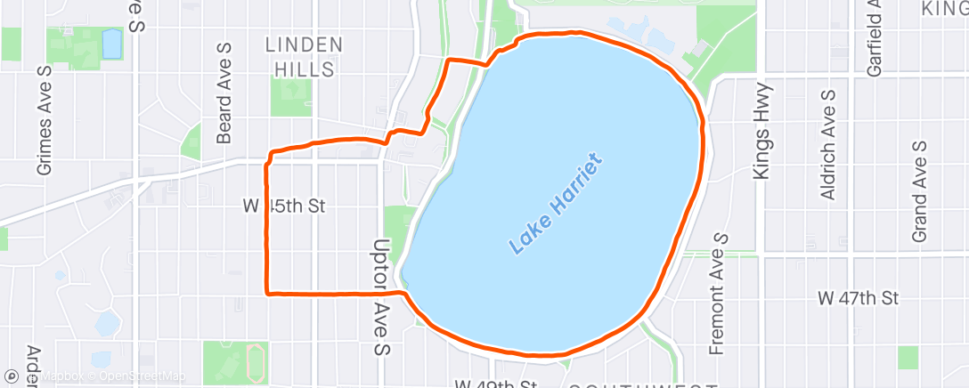 Map of the activity, Minneapolis
