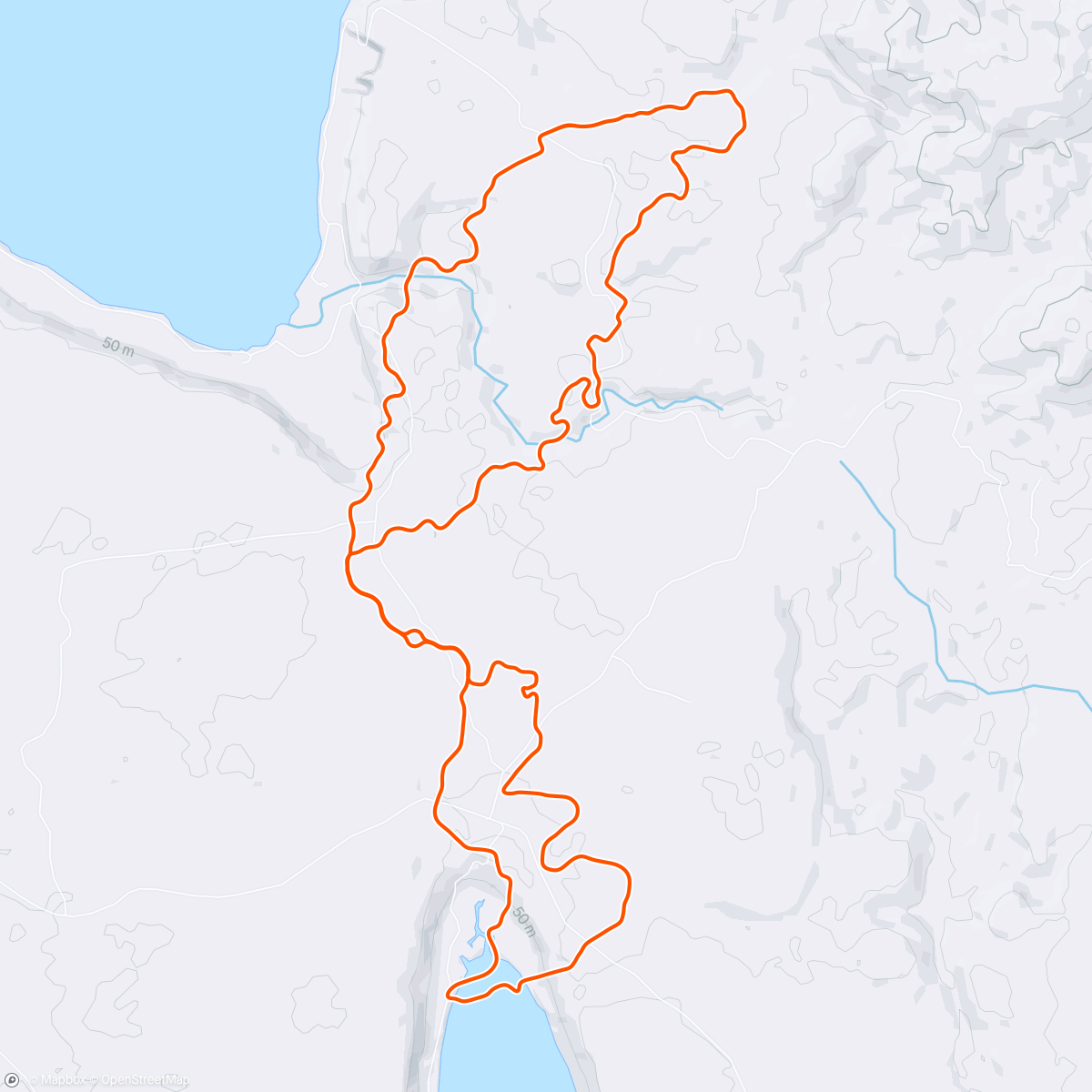 Map of the activity, Zwift - Race: Team DRAFT Sunday Race (C) on Wandering Flats in Makuri Islands