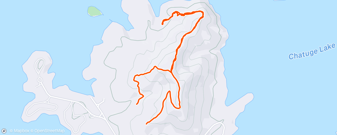 Map of the activity, Morning Hike