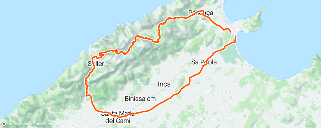 Map of the activity, Tour de Wonga: Day 4