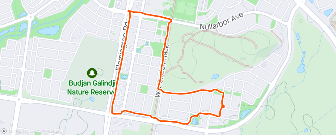 Map of the activity, Evening Walk with Dee