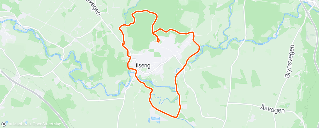 Map of the activity, Ilsengløpet 2024