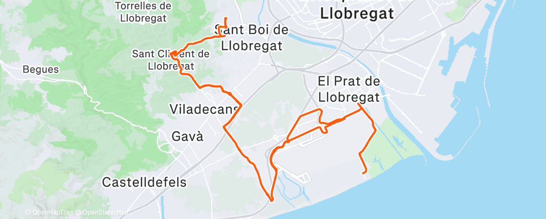 Map of the activity, Morning Ride