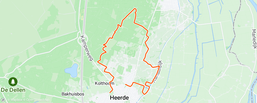 Mappa dell'attività Vosbergenpad samen met Christien 😄 wandelen kletsen en lekker lunchen!