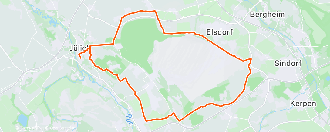 Карта физической активности (Morning Ride)