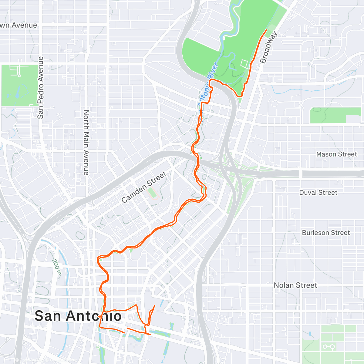 Map of the activity, ALAMOSEY