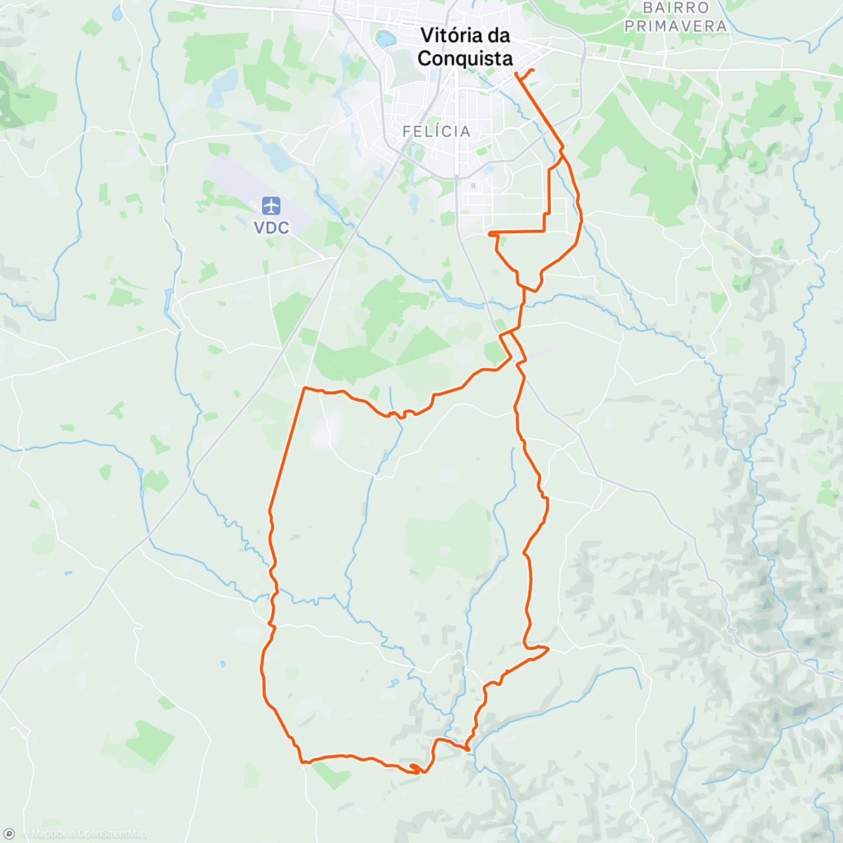 Carte de l'activité Pedalada na hora do almoço