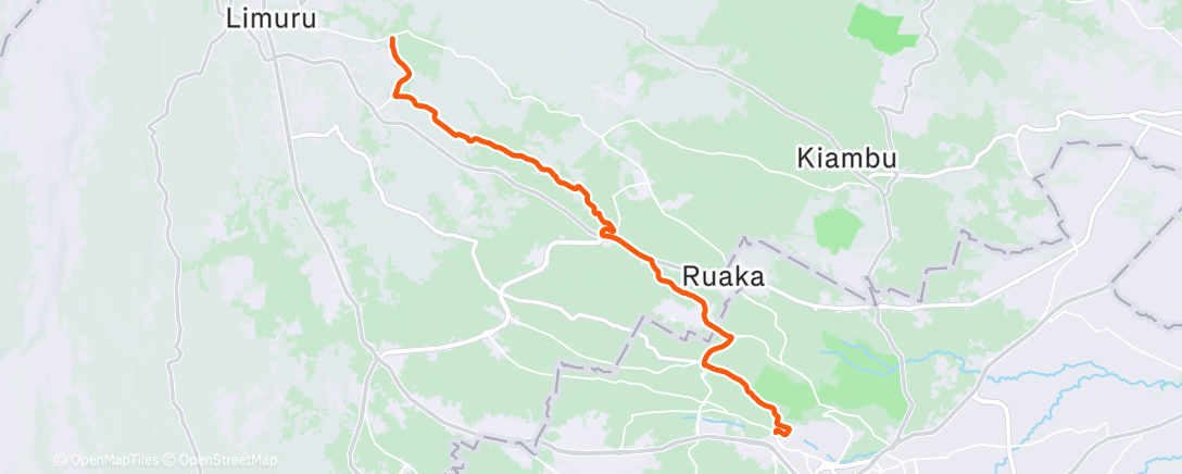 Map of the activity, Morning Ride