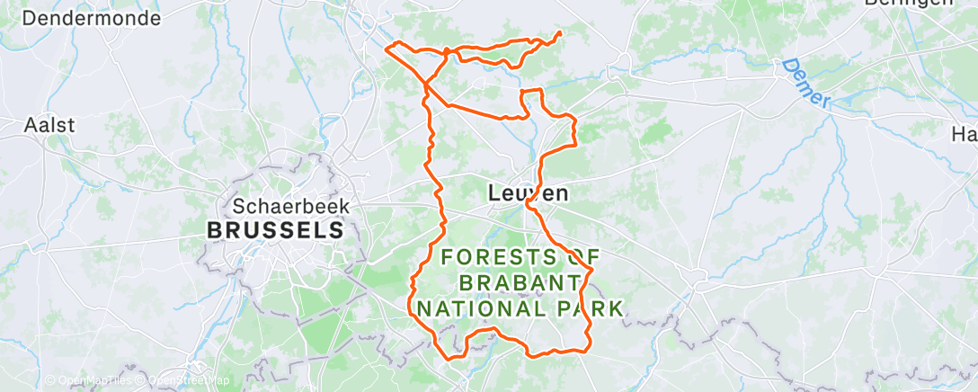 Карта физической активности (Middagrit)