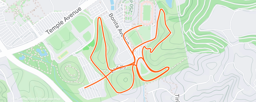 Map of the activity, Morning Run
