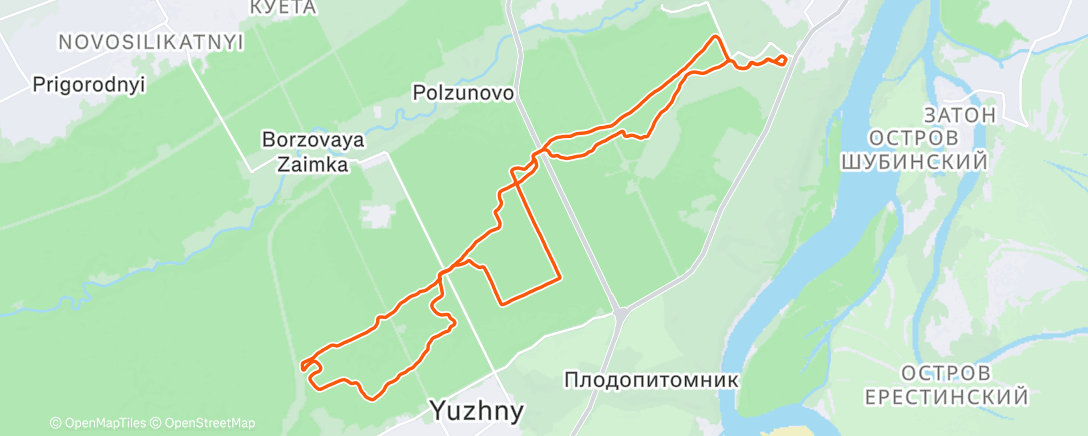 Map of the activity, Afternoon Nordic Ski