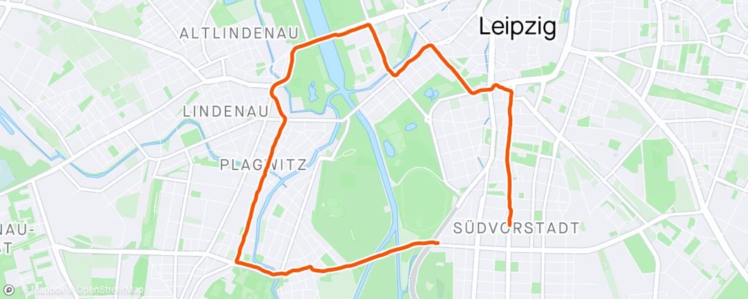 Map of the activity, Form- und Schuhtest vor dem Leipzig Marathon
