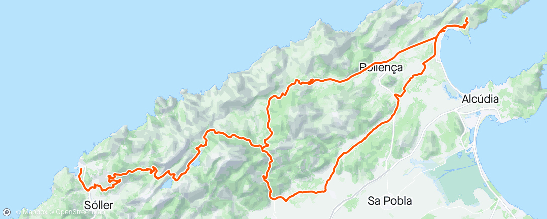Карта физической активности (Pizza i Port de Sóller)