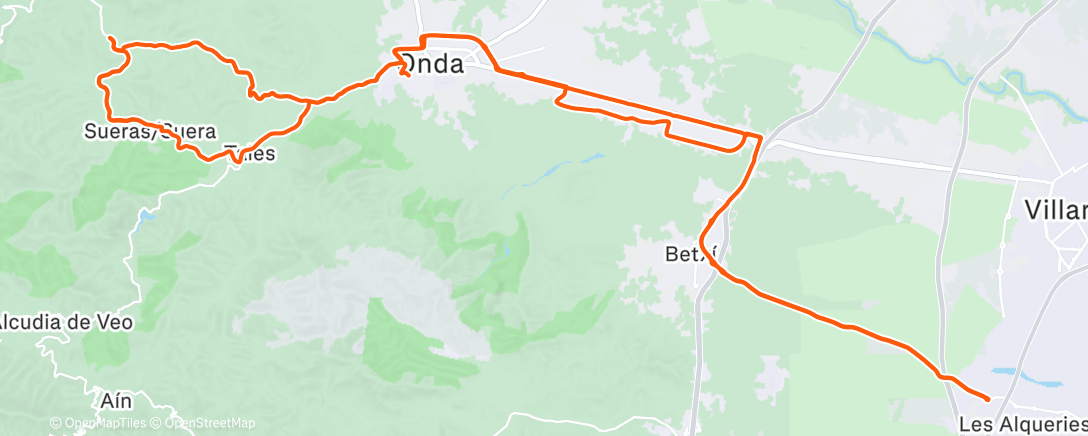 Map of the activity, Morning Ride
