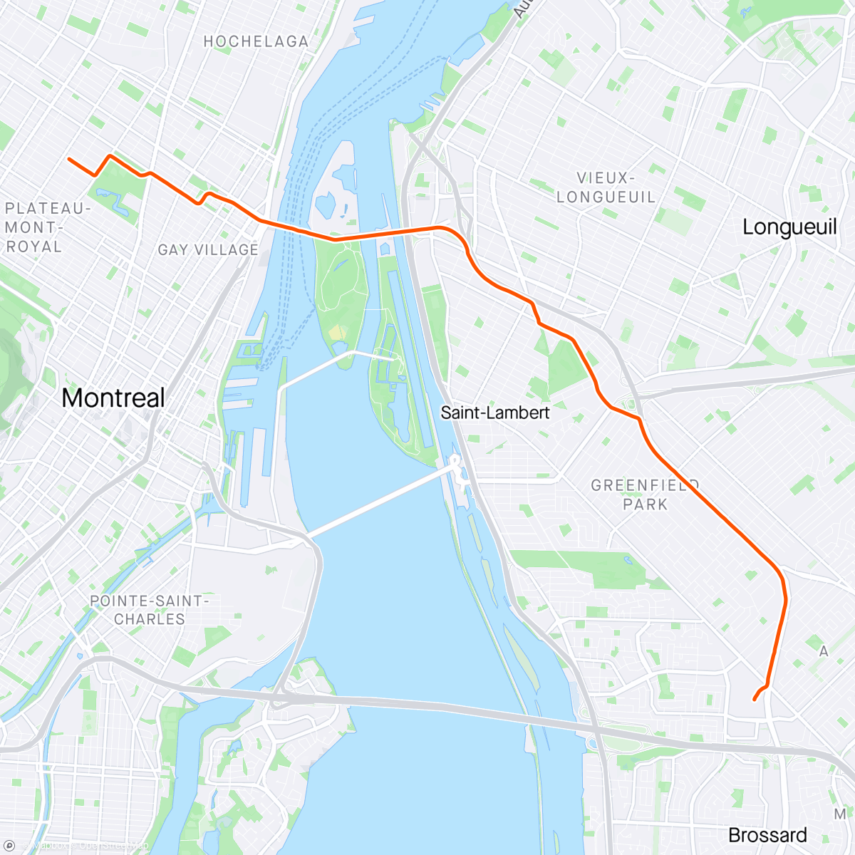 Mapa da atividade, Commute humide 🌧️