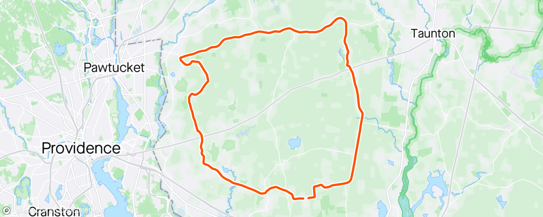 Map of the activity, Afternoon Ride