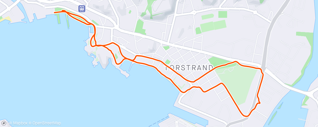 Map of the activity, Evening Walk🐕