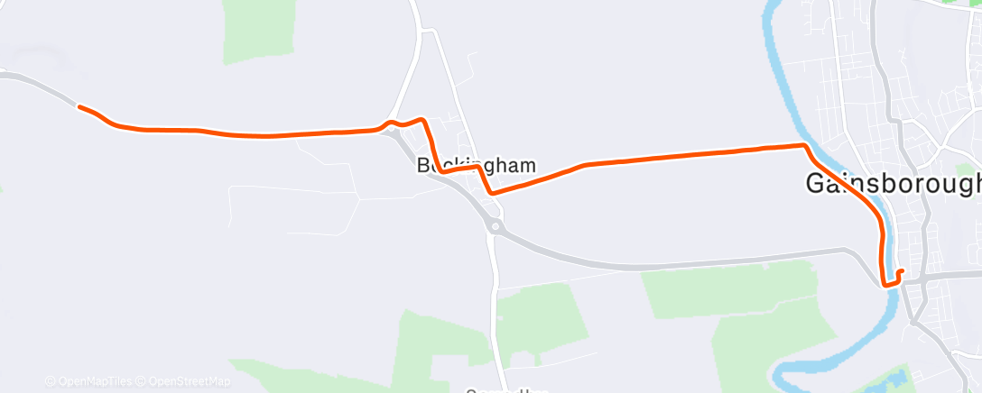 Map of the activity, Lunch Ride