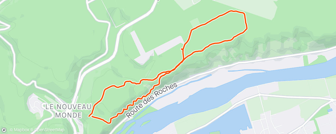 Map of the activity, Morning Trail Run