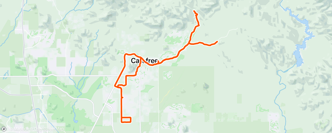 Map of the activity, Morning Ride
