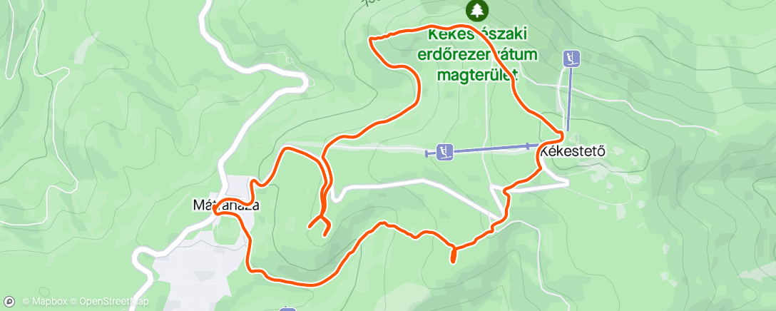 Map of the activity, Nejvyšší kámen Maďarska