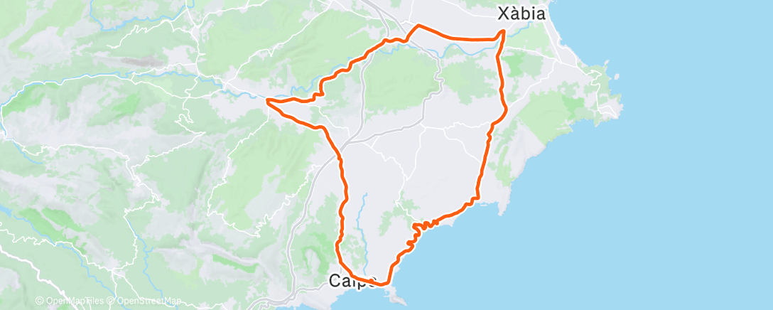 Карта физической активности (Afternoon Ride)