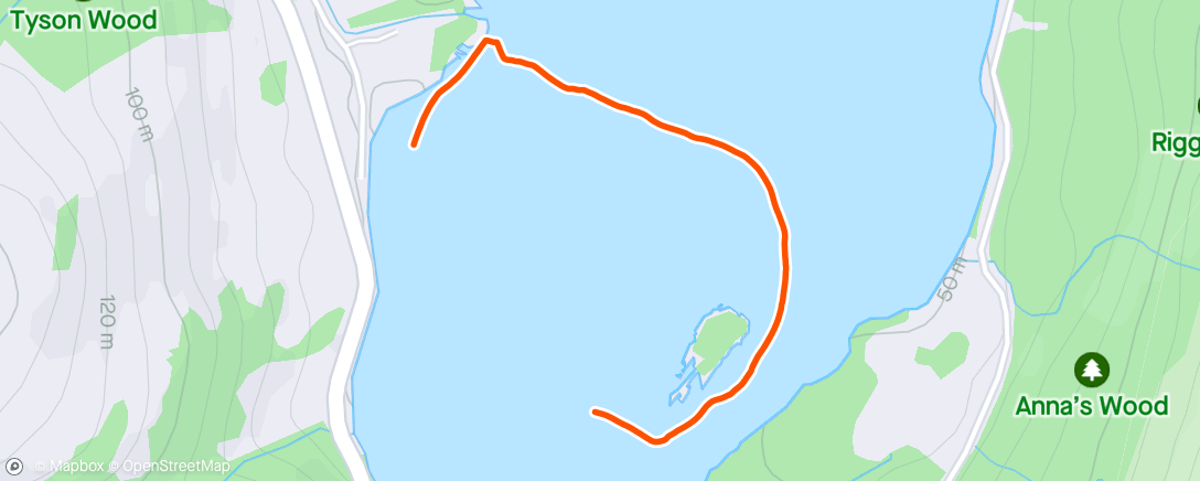 Mapa da atividade, Morning Swim