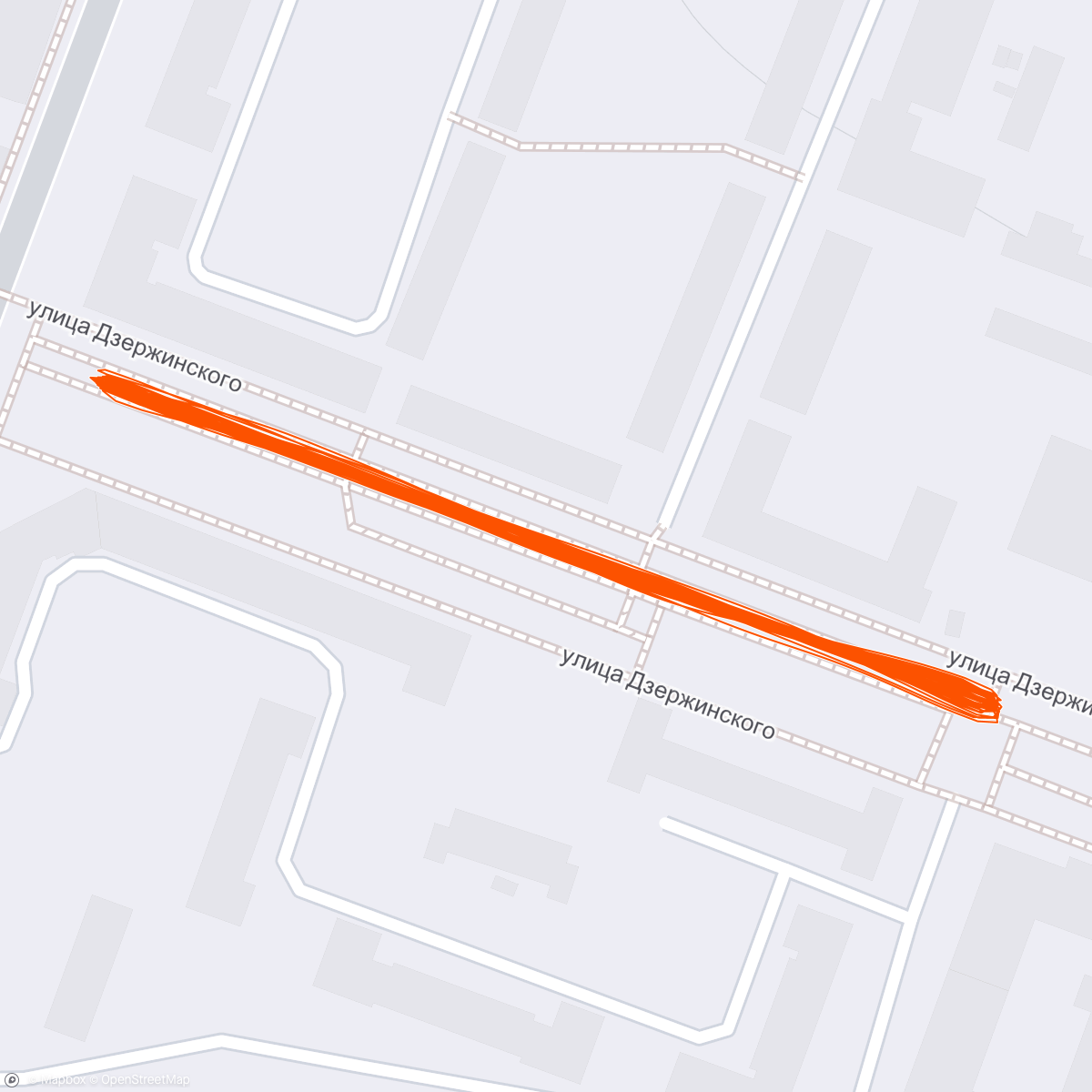 Map of the activity, Часовой бег. 2 место в абсолюте, 1 место в категории
