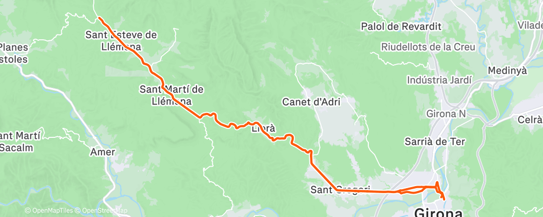 アクティビティ「Morning Ride」の地図