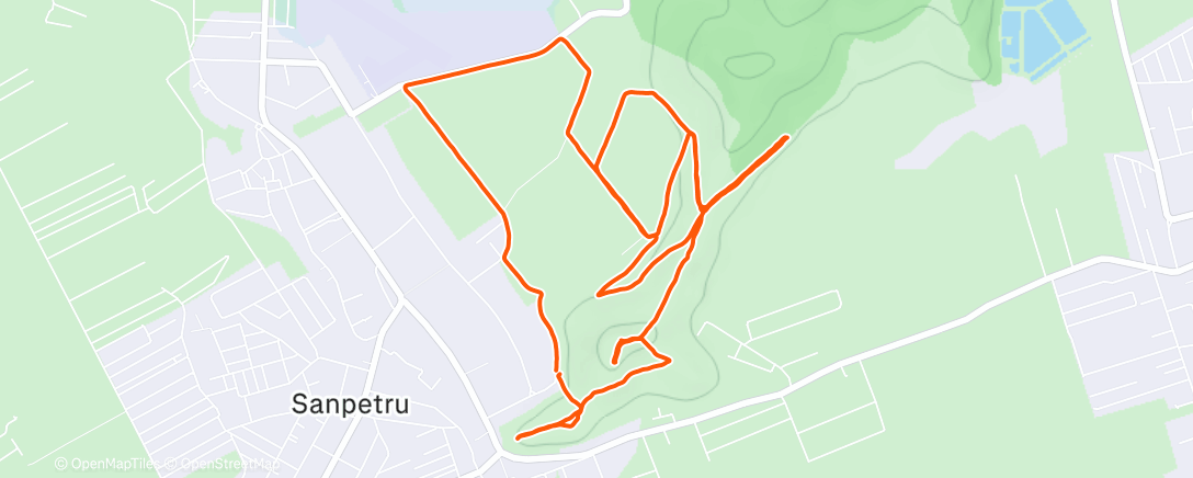 Карта физической активности (Vânt cod portocaliu)