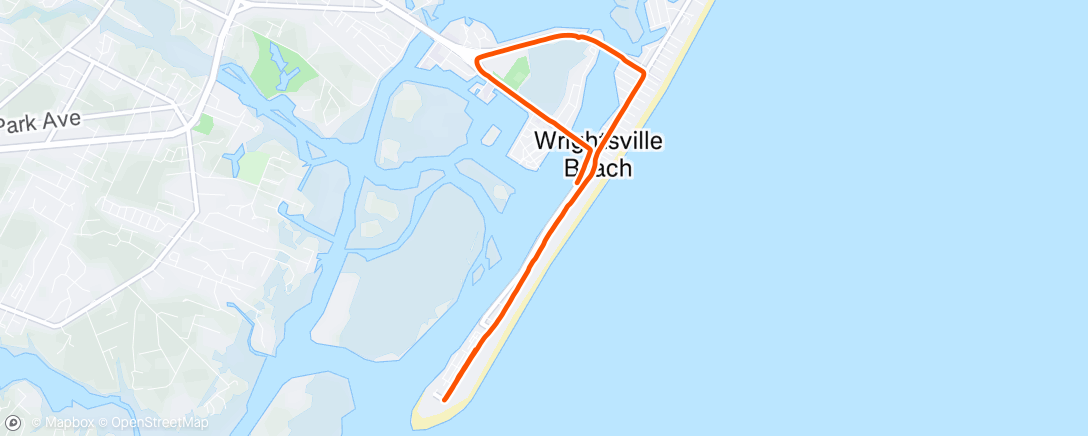 Map of the activity, Morning Run
