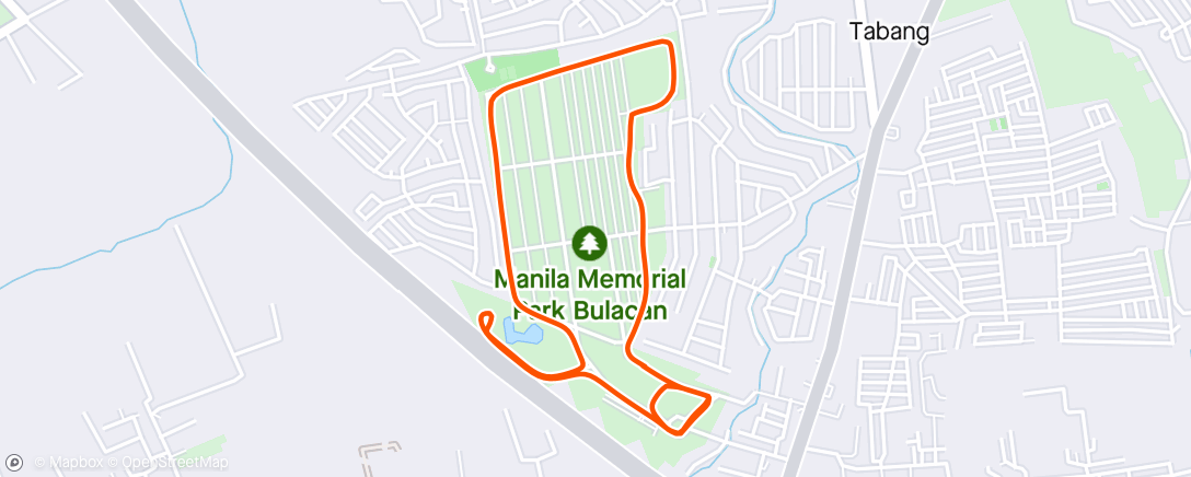 Map of the activity, Morning Run