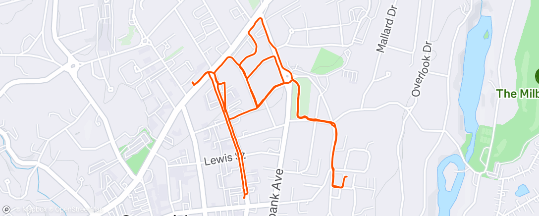 Map of the activity, Afternoon Walk